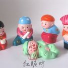 Hand Painted Clay Doll k66002