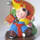Hand Painted Clay Doll cu66065