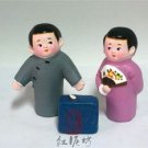 Hand Painted Clay Doll cu86392