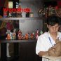 Hand Painted Clay Doll b86406