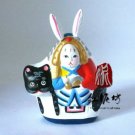 Hand Painted Clay Doll a66024-1 rabbit