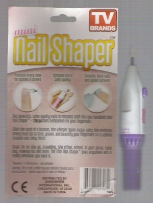 Mini Nail Shaper By TV Brands W/ Battery &acirc;�&sup1;(&acirc;�&cent;&Acirc;&iquest;&acirc;�&cent;)&acirc;�&ordm;