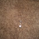 Silver/White Belly Button Ring