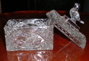 Hofbauer Crystal Byrds Small Chest Box and Lid
