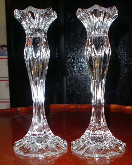 Jg Durand Lead Crystal Candle Holders 1891