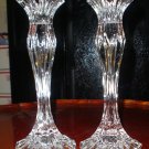 JG Durand Lead Crystal Candle Holders