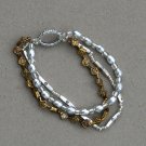 Triple-Strand Silver and Gold Bracelet was $24.95