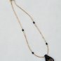 Gold with Black Pendant Necklace was $34.95