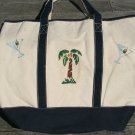 Martinis and Palm Tree Canvas Tote Bag was $39.95