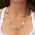 Summery Sea Glass and White Necklace was $29.95