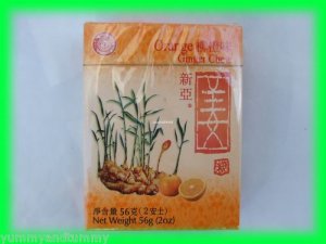ORANGE GINGER CHEW CANDY - USA SELLER