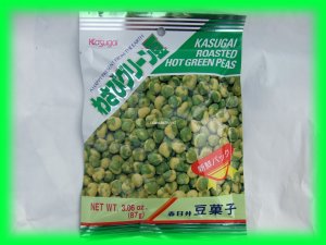 KASUGAI ROASTED HOT GREEN PEAS JAPAN SNACK - USA SELLER