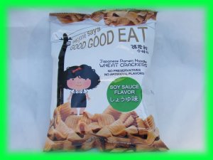 JAPANESE RAMEN NOODLE WHEAT CRACKERS SOY SAUCE FLAVOR