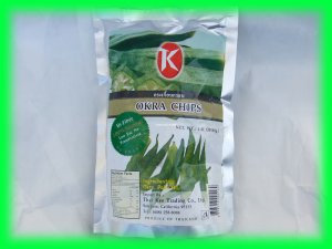 NATURAL OKRA VEGETABLE CHIPS - LOW FAT, NO PRESERVATIVE