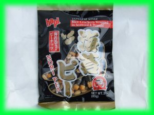 RICE CRACKERS WRAPPED IN SEAWEED & PEANUTS SNACK