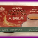 NATURAL GINSENG HERBAL BLACK TEA -NO CAFFEINE- USA SHIP