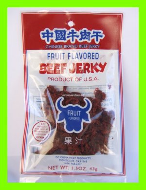 DELICIOUS FRUIT FLAVORED SOFT BEEF JERKY SNACK -US SHIP