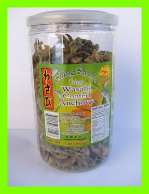 DELICIOUS CRISPY WASABI COATED ANCHOVY ASIA SNACK