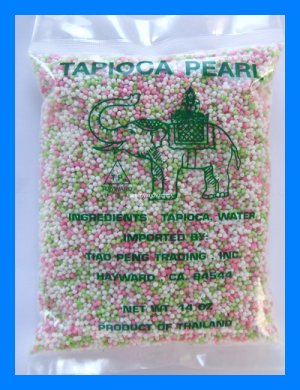 THAI MINI COLOR TAPIOCA PEARLS ALL NATURAL - USA SELLER