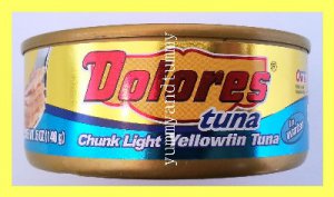 4 CANS CHUNK LIGHT YELLOWFIN TUNA IN WATER, CONTAINS OMEGA 3 - USA SELLER