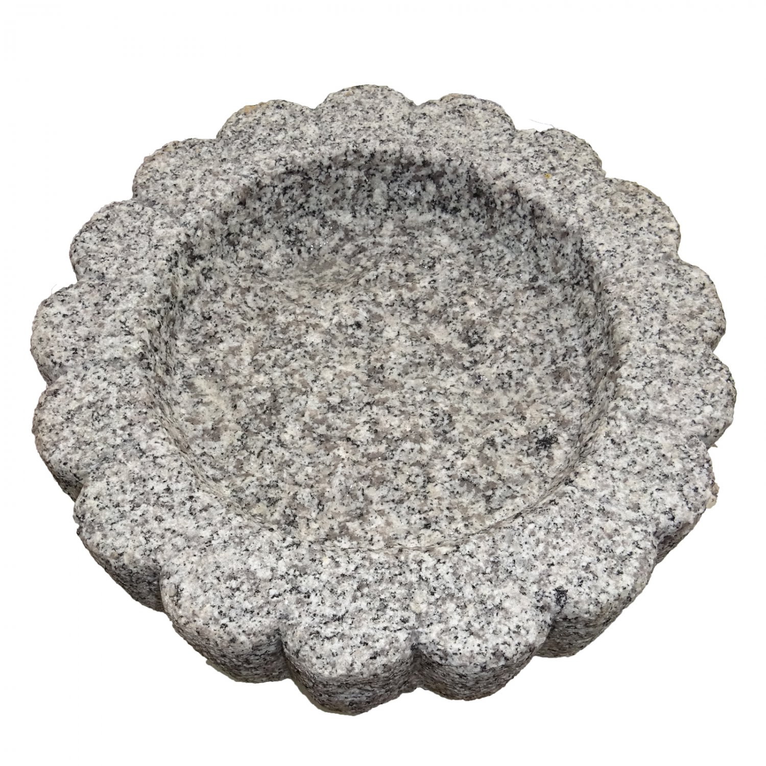 Granite Bird Bath Garden Outdoor Decor Hand Carved Stone Statuary