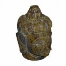 Small Buddha Head Hand Carved Gorara Stone Sculpture