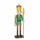 Green Toy Soldier Indoor Outdoor Holiday Decor w Club 19"H