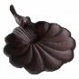 Scallop Shell w Bird Small Bird Feeder Cast Iron Outdoor
