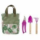 Lilac & Vine Capri Garden Mini Garden Kit Set/4 Outdoor Garden Tools Bag Pruner