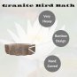 Southwestern Pink Granite Hummingbird Bird Bath Garden Outdoor Decor Hand Carved Stone Statuary