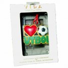 Hallmark Christmas Ornament Spanish I Love Futbol with Red Heart & Soccer Ball