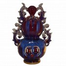 Chun Porcelain Auspicious Vase Fine Asian Antiques Style Home Decor Decorating Accent