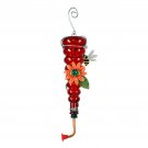 Red Bottle Bumble Bee Hummingbird Feeder Outdoor Garden Decor