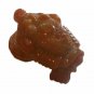 Feng Shui Money Frog Figurine Statue Brown Agate Gemstone 3 In L Home Decor