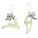 Glitter Graceful Reindeer Hanging Ornament Seasonal Decor Christmas Decoration S