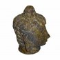 Small Buddha Head Hand Carved Gorara Stone Sculpture Feng Shui Statue Home Decor