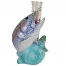 Rainbow Trout Fish Small Rain Gauge Outdoor Garden Decor Deck Yard Water Catcher