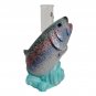 Rainbow Trout Fish Small Rain Gauge Outdoor Garden Decor Deck Yard Water Catcher