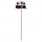 Buffalo Red Plaid Camper Plant Pick 24" Metal Camper Garden Decor
