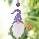 Let it be Gnome! Lilac Louie, The Purple Hat Gnome Bouncy Garden Decor Outdoor