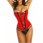 RED VINYL CORSET