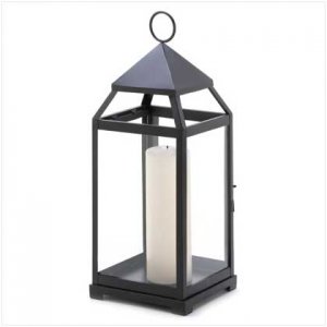 Large contemporary candle lantern