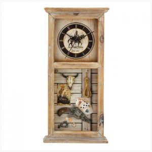 Western cowboy clock