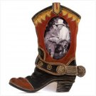 Cowboy boot photo frame