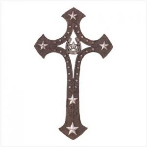 Horseshoe cowboy cross