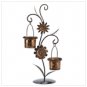 Golden sunflower candleholder