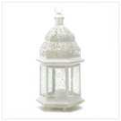 Large white moroccan lantern