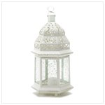Large white moroccan lantern