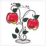 Country apples tealight holder