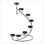 Metal spiral candleholder